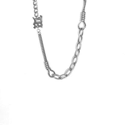 Hip-Hop Letter Pendant Necklace