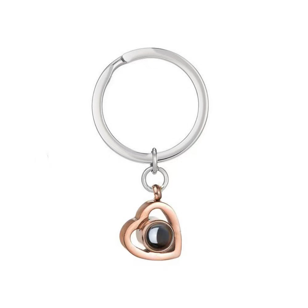 Photo Projection Heart Necklace