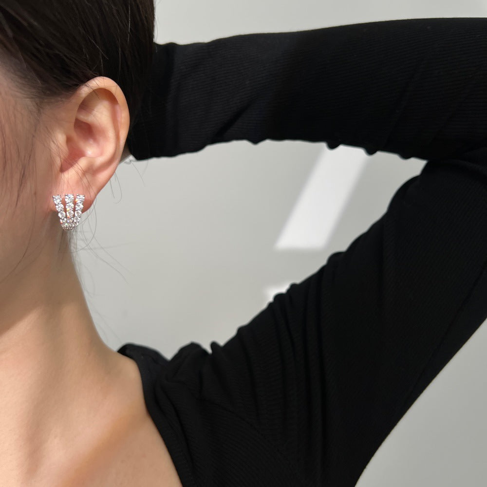Pendientes en forma de U con personalidad de moda juvenil