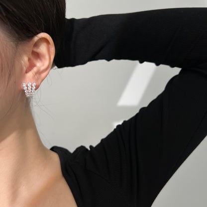 Pendientes en forma de U con personalidad de moda juvenil