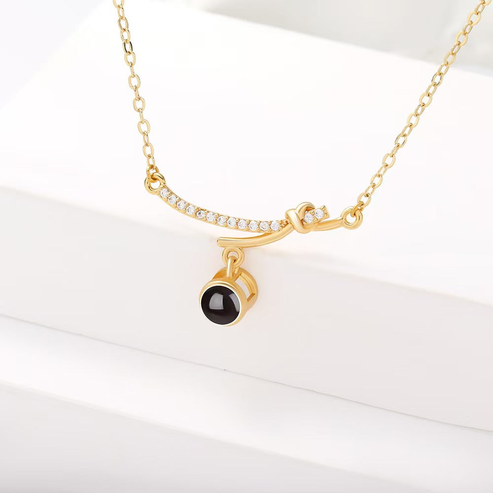 Photo Projection Butterfly Necklace