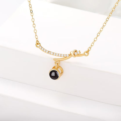 Photo Projection Butterfly Necklace