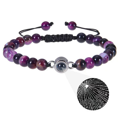 Sandstone projection photo bracelet