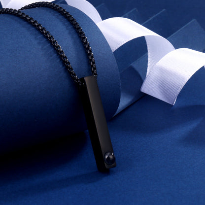 Collar de pilar cuadrado con proyección de fotos