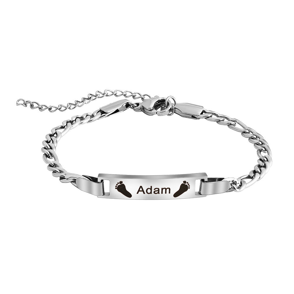 DIY personalized engraved children's bracelet