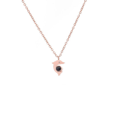 Photo Projection Dolphin Necklace