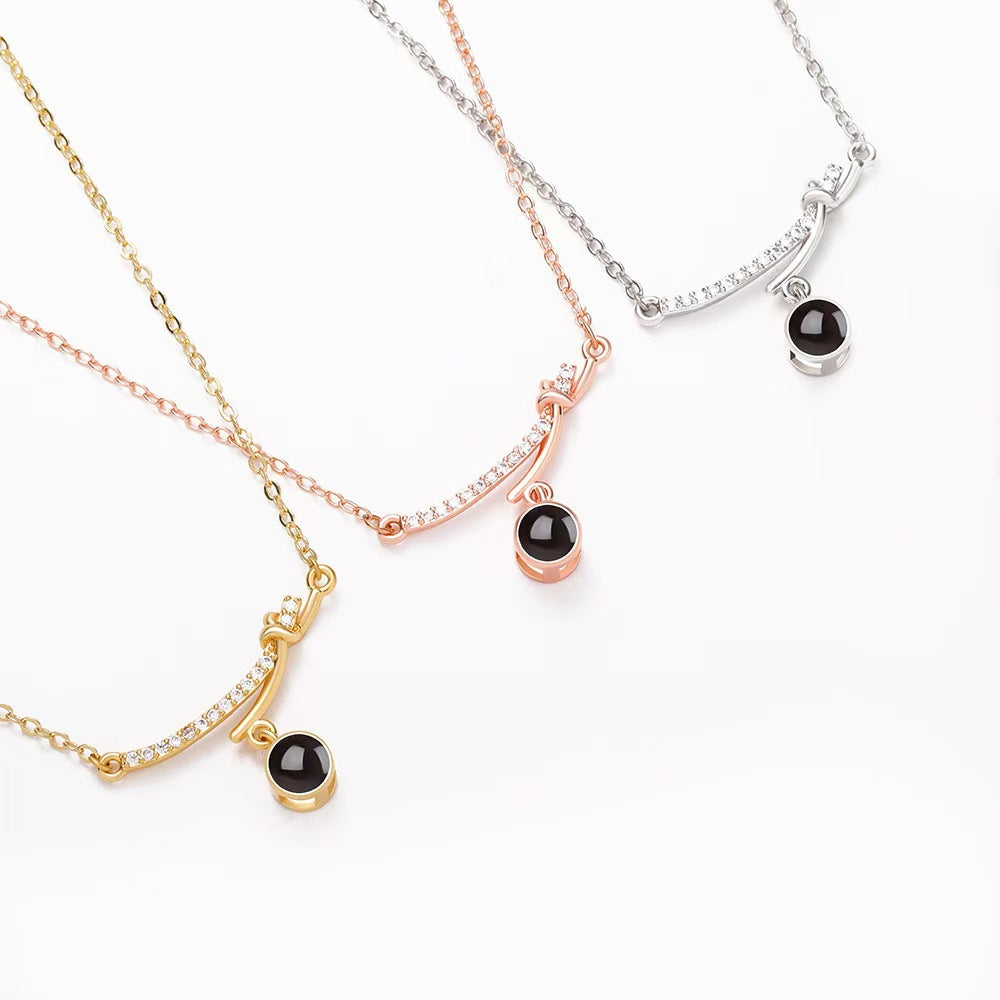 Photo Projection Butterfly Necklace