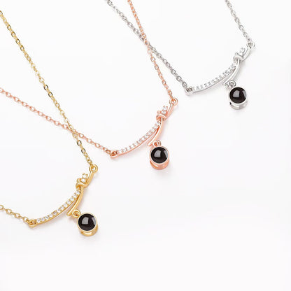 Photo Projection Butterfly Necklace