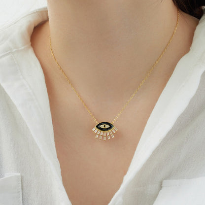 Collar de ojo de diablo moderno y personalizado