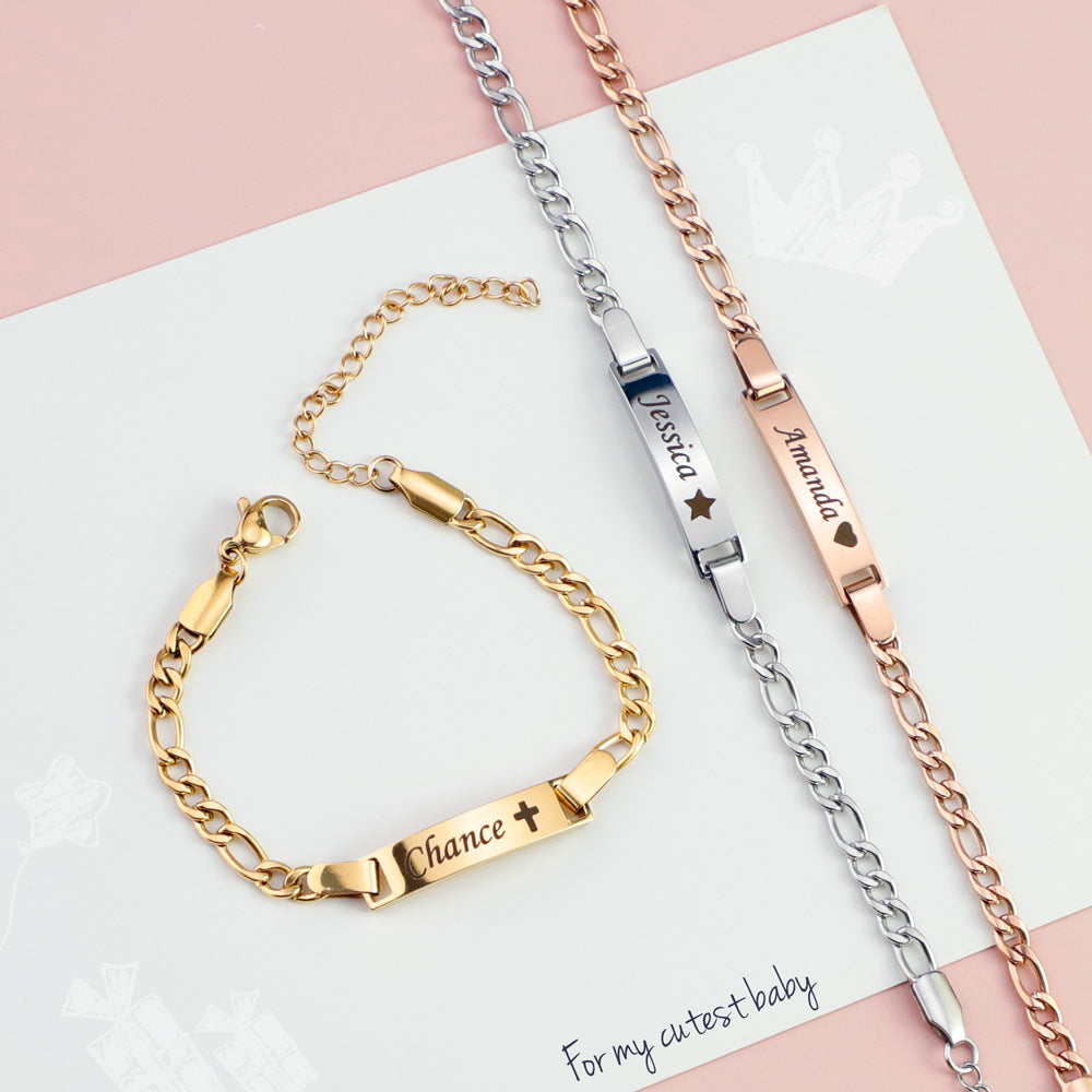 DIY personalized engraved children's bracelet
