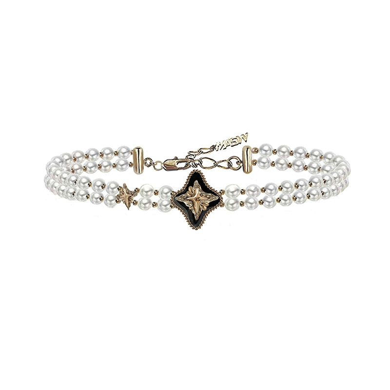 Starburst layered necklace