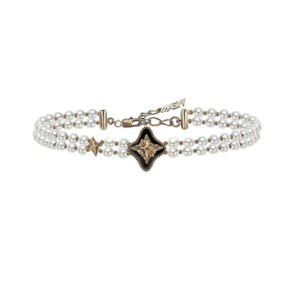 Starburst layered necklace