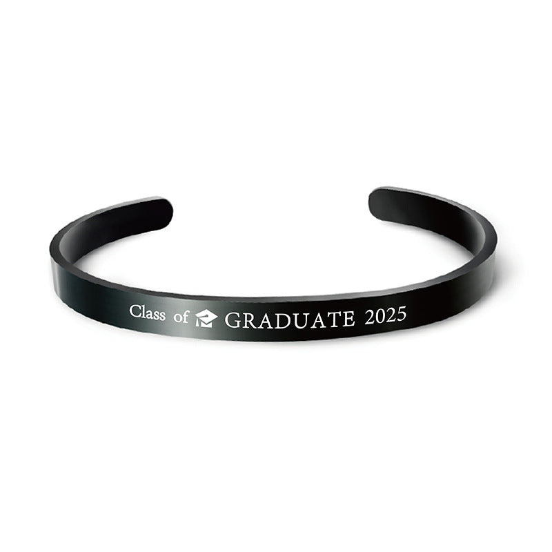 Laser Engraved Titanium Bracelet