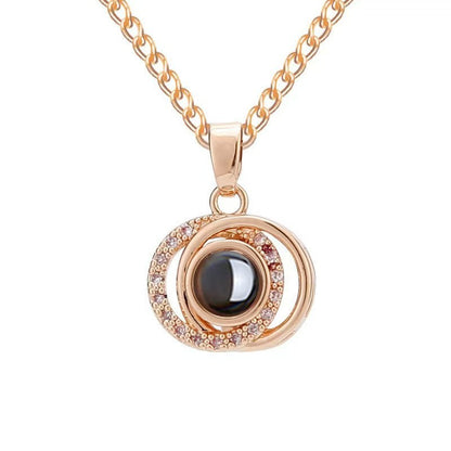 Photo projection necklace