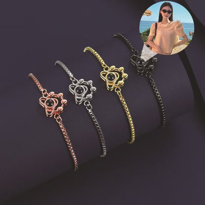 Photo projection personalized creative bracelet