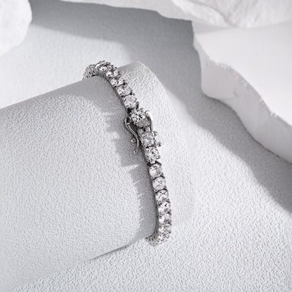 Pulsera de circonitas de hilera completa