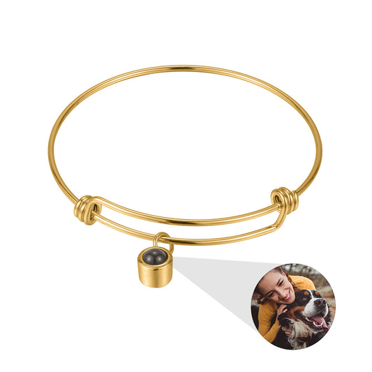 Pulsera elástica con proyección de fotos 