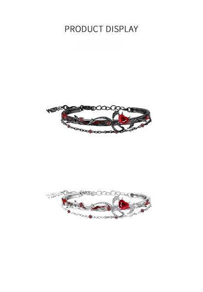 Red heart bracelet
