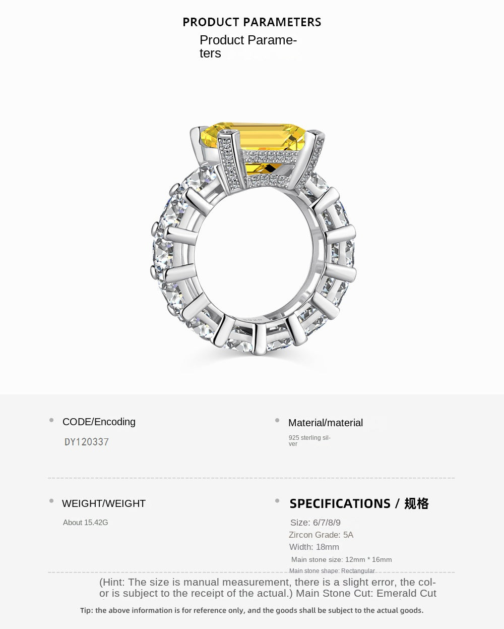 Anillo clásico de circonita con diamante de alto carbono y corte de flor de hielo brillante y noble