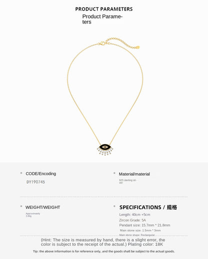 Collar de ojo de diablo moderno y personalizado