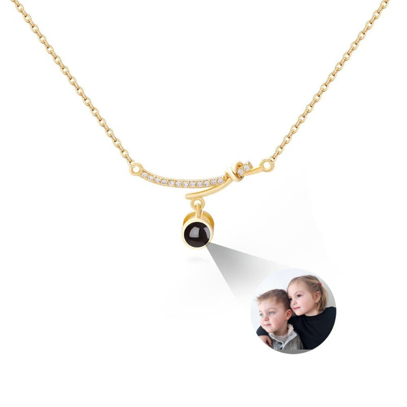 Photo Projection Butterfly Necklace