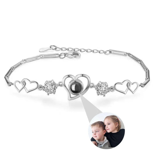 Pulsera con proyección de fotos Love Zircon 