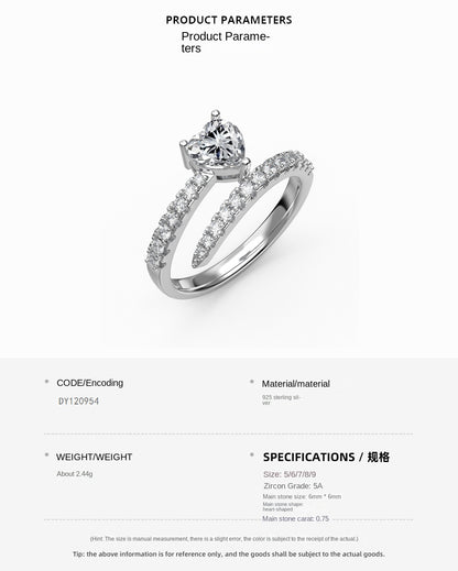Anillo de diamantes en espiral moderno y personalizado.