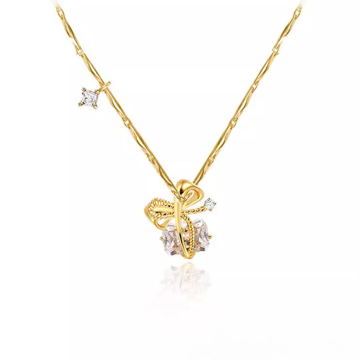 Bow tie necklace