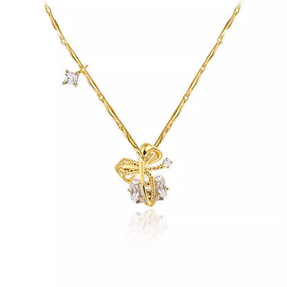 Bow tie necklace