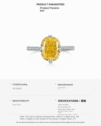 Anillo clásico de circonita con diamante de alto carbono y corte de flor de hielo brillante y noble