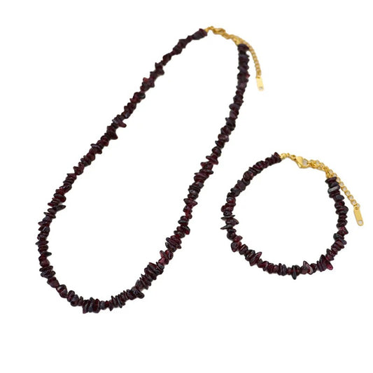 Exquisite Vintage Natural Stone Women's Necklace