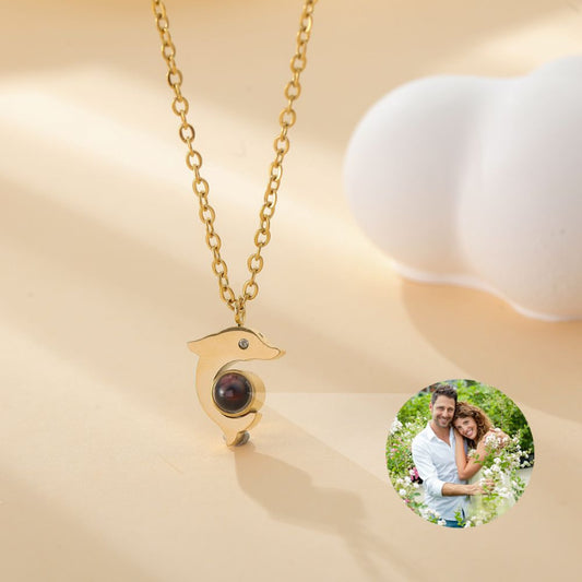 Photo Projection Dolphin Necklace