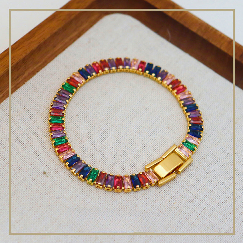 Pulsera de circón dopaminérgico con temperamento retro