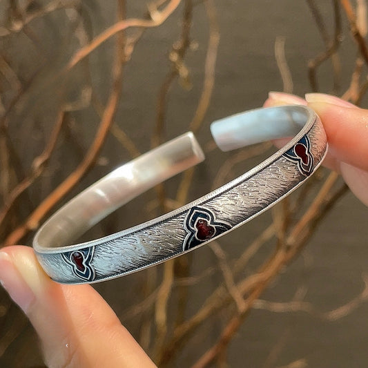 Vintage Chinese style sterling silver bracelet
