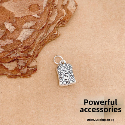 Accesorios colgantes de plata de ley tridimensionales personalizados