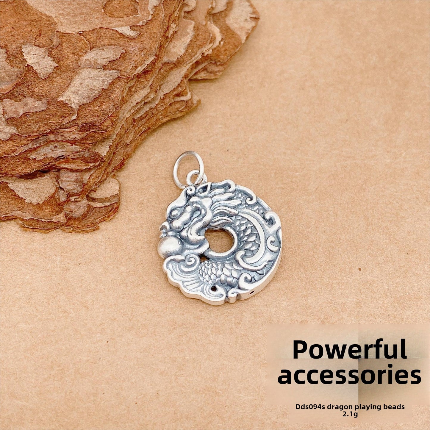 Accesorios colgantes de plata de ley tridimensionales personalizados