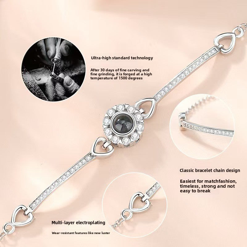 Angel's eye photo projection bracelet